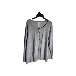 Womens Solid Cardigan Philosophy Size XXL Gray